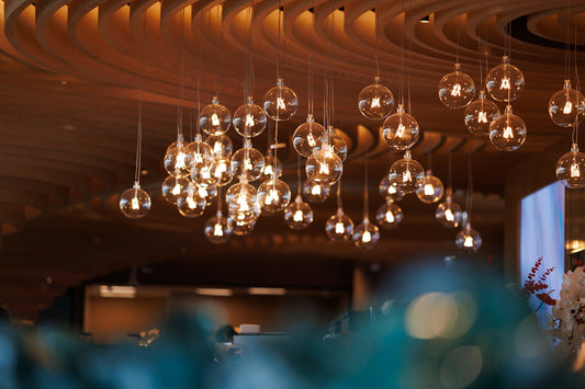 Modern and elegant chandelier lighting fixture.