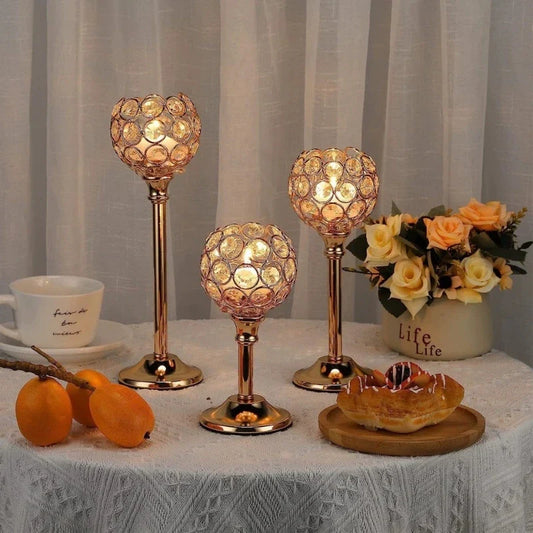CrystalGlow™ Candle Holder