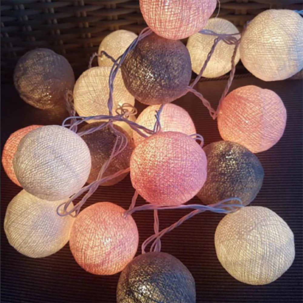 Cotton Ball Garland
