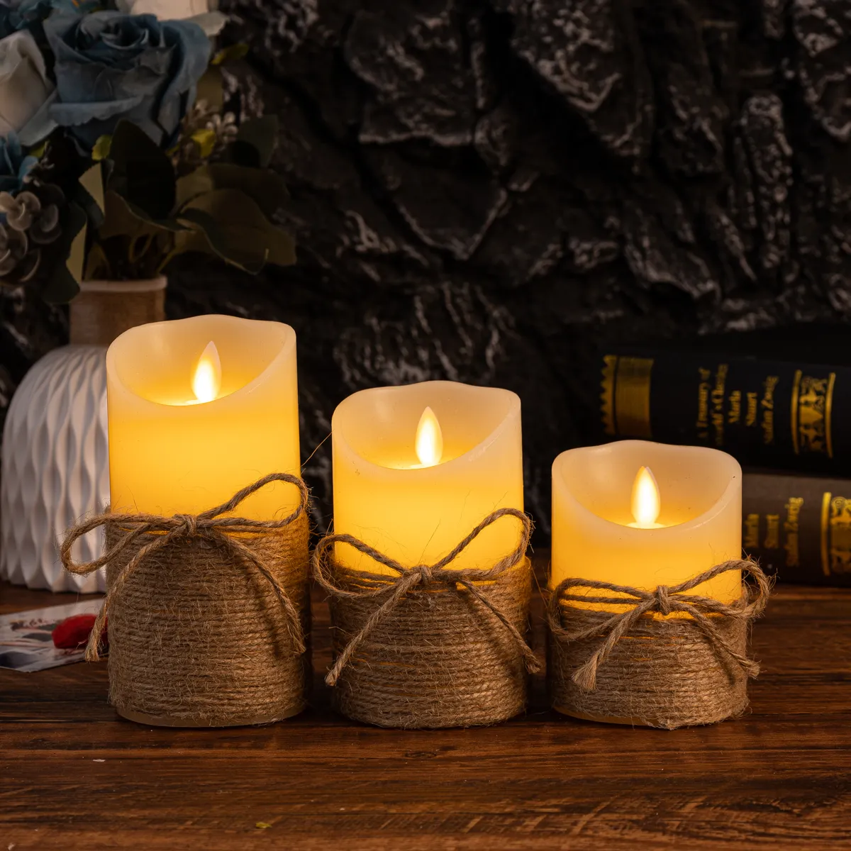 Flameless Block Candles